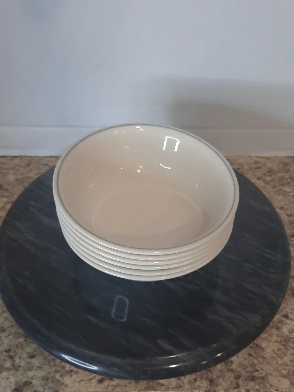 Corelle Morning Blue Cereal Bowls X 6